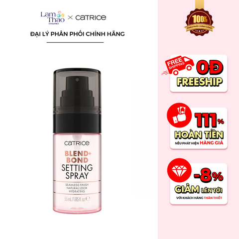  Xịt Khóa Nền Đa Năng Catrice Blend + Bond Setting Spray 
