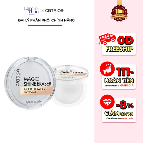  Phấn Phủ Kiềm Dầu Dạng Gel Catrice Magic Shine Eraser 