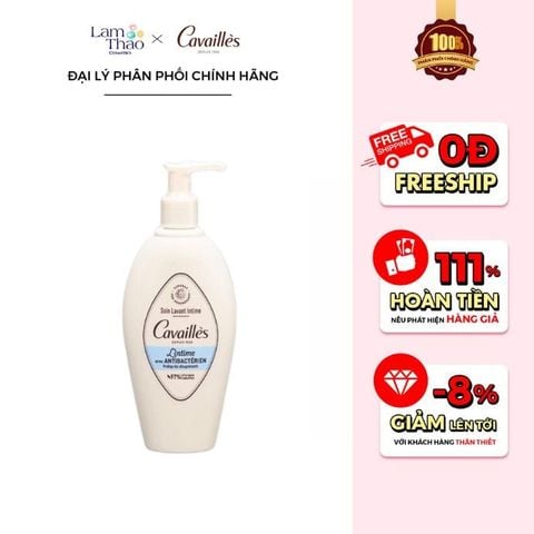  Dung Dịch Vệ Sinh Phụ Nữ Ngăn Mùi Ngừa Khuẩn Cavailles L'intime Avec Antibacterien 