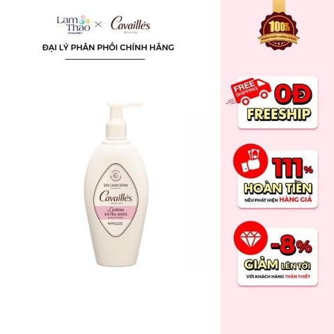  Dung Dịch Vệ Sinh Phụ Nữ Cho Da Nhạy Cảm Cavailles L'intime Extra-Doux 