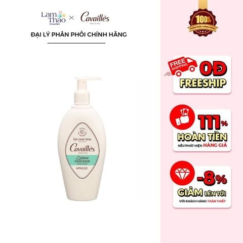  Dung Dịch Vệ Sinh Phụ Nữ Khử Mùi Thơm Mát Cavailles L'intime Fraicheur 