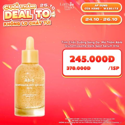 [DEAL SỐC 24.10 - 26.10] Tinh Chất Dưỡng Sáng Da, Mờ Thâm Abib Glutathiosome Dark Spot Serum Vita Drop 