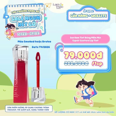  [DEAL GIÁ SỐC DUY NHẤT CỬA HÀNG] [DEAL 11/8 - 31/8 GIÁ SỐC] Son Kem Tint Bóng Mềm Mịn Espoir Couture Lip Tint (Mẫu Mới) 
