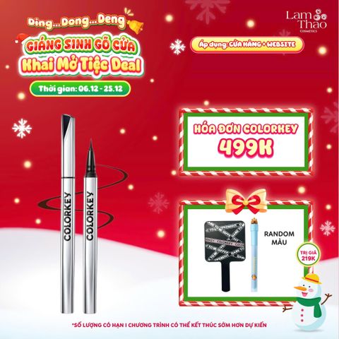  [DEAL SỐC 6.12 - 25.12 MUA HOÁ ĐƠN COLORKEY 499K TẶNG GƯƠNG + SON KEM LÌ] Bút Kẻ Mắt Lâu Trôi Colorkey Floating Color Liquid Eyeliner 