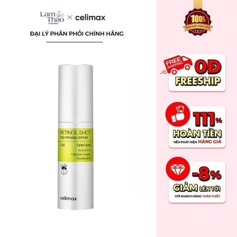  Tinh Chất Dưỡng Mờ Thâm Nám Celimax The Vita-A Retinol Shot Tightening Serum 
