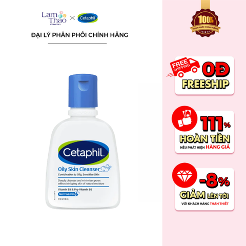  Sữa Rửa Mặt Dịu Lành Cho Da Dầu Nhạy Cảm Cetaphil Oily Skin Cleanser 