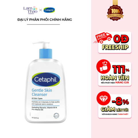  Sữa Rửa Mặt Dành Cho Mọi Loại Da Cetaphil Gentle Skin Cleanser 