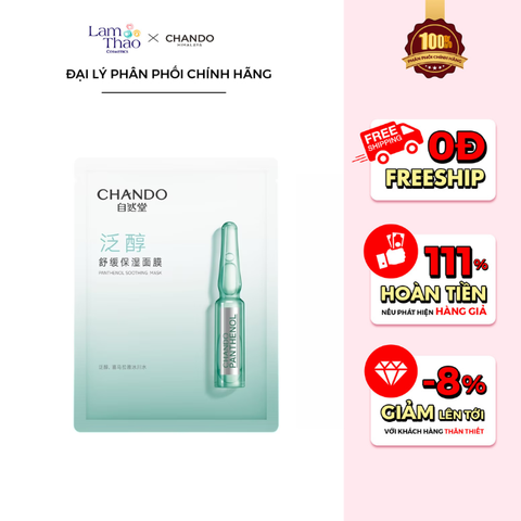  Mặt Nạ Tinh Chất Vitamin B5 Hỗ Trợ Làm Dịu Da Chando Himalaya Panthenol Soothing Mask 