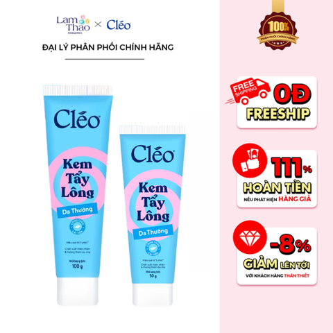  Kem Tẩy Lông Dành Cho Da Thường Cleo Hair Removal Cream Normal Skin 
