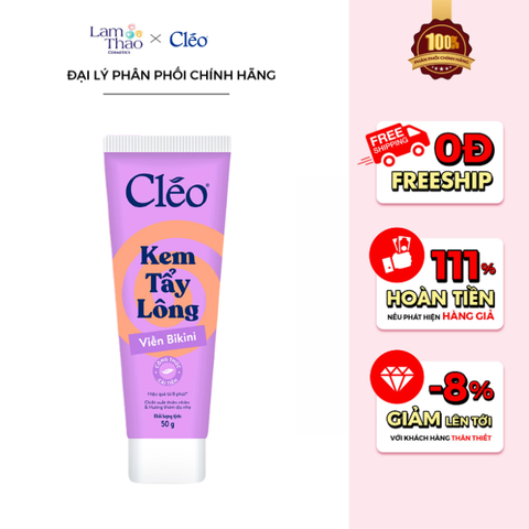  Kem Tẩy Lông Viền Bikini Cleo Hair Removal Cream Bikini Line 