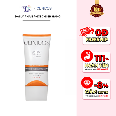  [MUA 1 TẶNG 1 KCN CLINICOS] Kem Chống Nắng Nâng Tông Tự Nhiên Clinicos Tone-Up Truth Sunscreen SPF50+ PA++++ 