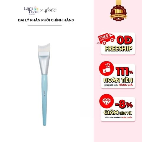  [DEAL SỐC 04.05 - 07.05 MUA COMBO CỌ MÚT GLORIE TẶNG 01 BTT 150 MIẾNG + NTT COLORKEY 100ML] Cọ Tán Kem Nền Màu Xanh Glorie 