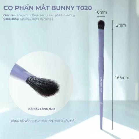  Cọ Phấn Mắt Góc Cạnh Guoxiaoniu Bunny Eyeshadow Brush 
