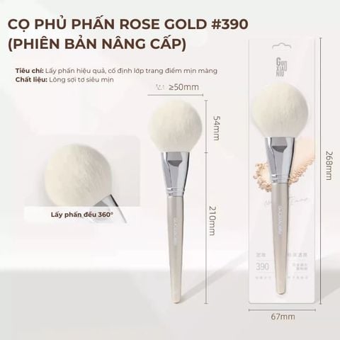 Cọ Phủ Phấn Rose Gold Guoxiaoniu Flat-Top Loose Powder Brush 