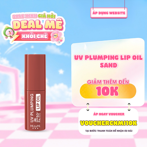  Dầu Dưỡng Môi Chống Nắng Mizumi UV Plumping Lip Oil SPF50+ PA++++ Sand 