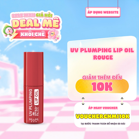  Dầu Dưỡng Môi Chống Nắng Mizumi UV Plumping Lip Oil SPF50+ PA++++ Rouge 