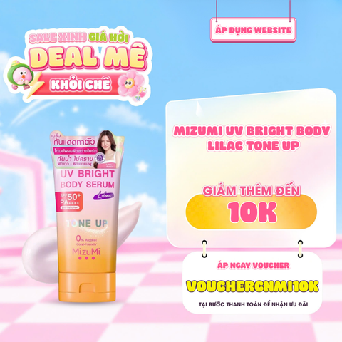  Tinh Chất Chống Nắng Mizumi UV Bright Body Serum Lilac Tone Up SPF 50+ PA++++ 