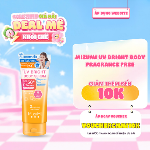  Tinh Chất Chống Nắng Mizumi UV Bright Body Fragrance Free SPF50+ PA++++ 