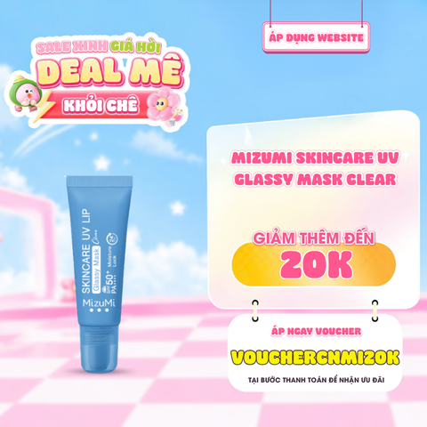  Mặt Nạ Môi Chống Nắng Mizumi Skincare UV Lip Glassy Mask Clear 