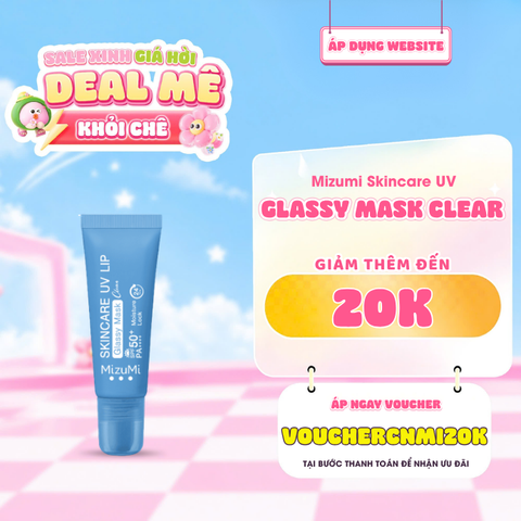  Mặt Nạ Môi Chống Nắng Mizumi Skincare UV Lip Glassy Mask Clear 