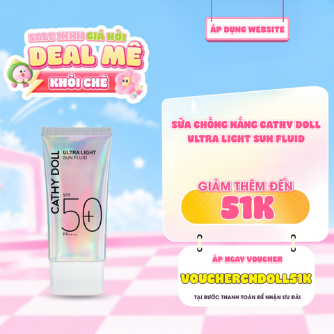  Sữa Chống Nắng Dưỡng Da Cathy Doll Ultra Light Sun Fluid SPF50+ PA++++ 