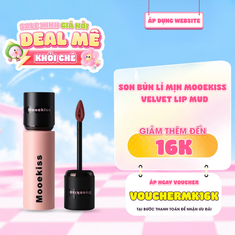  Son Bùn Lì Mịn Mooekiss Velvet Lip Mud 