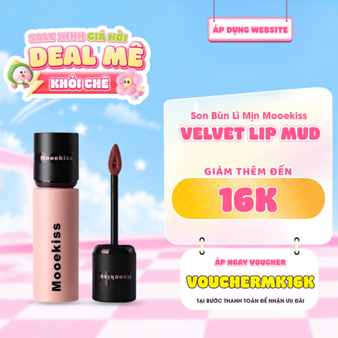  Son Bùn Lì Mịn Mooekiss Velvet Lip Mud 