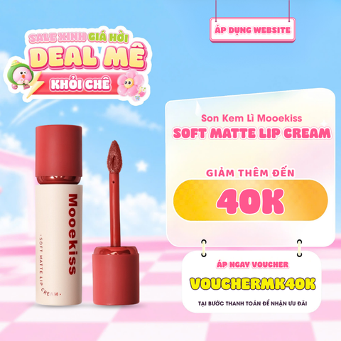  Son Kem Lì Mooekiss Soft Matte Lip Cream 