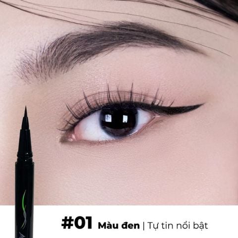  Kẻ Mắt Arumcolor Waterproof Slim Liquid Eyeliner 