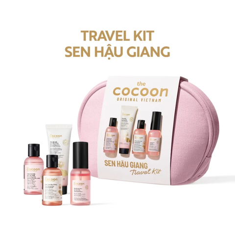  Bộ Sản Phẩm Chăm Sóc Da Cocoon Travel Kit 2: Hau Giang Lotus Collection 