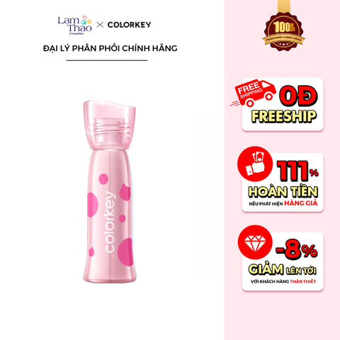 [CH GÒ VẤP 12.6 - 14.6: MUA HĐ COLORKEY 279K TẶNG NTT COLORKEY 100ML] Son Tint Lì Colorkey Soft Matte Water Tint Pokky Mao Edition 