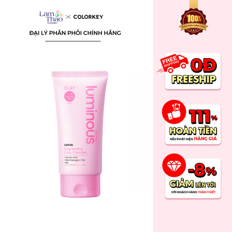 Sữa Rửa Mặt Sáng Da Hoa Sen Colorkey Luminous Lotus Brightening Clay Cleanser 