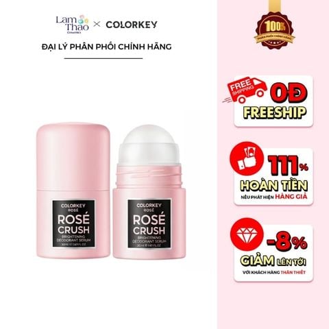  Lăn Khử Mùi Colorkey Rose Crush Brightening Deodorant Serum 