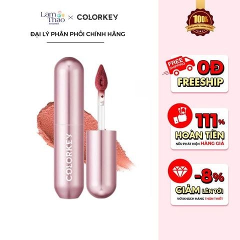  Son Bùn Colorkey Mousse Matte Lip Mud 