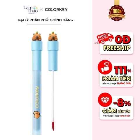  Son Kem Lì Colorkey Airy Lip Gloss Dewy Mist Series 