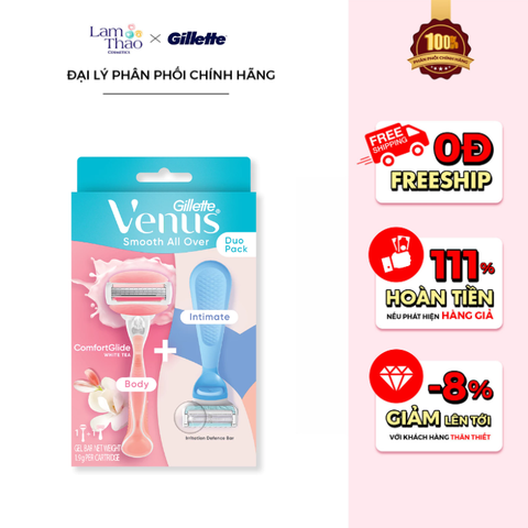  Dao Cạo Gillette Venus Comfortglide White Tea Body + Venus Intimate Bikini 