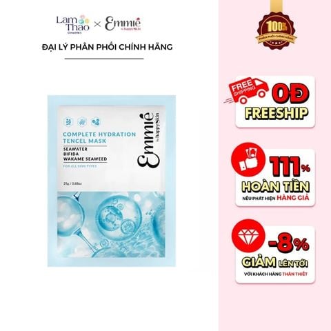  Mặt Nạ Vải Sinh Học Cấp Ẩm Emmie Complete Hydration Tencel Mask 