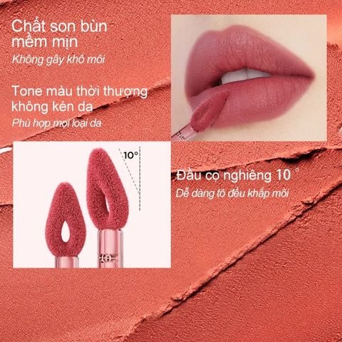  Son Bùn Colorkey Mousse Matte Lip Mud 