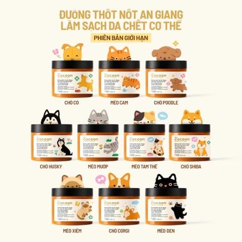  Đường Thốt Nốt An Giang Làm Sạch Da Chết Cơ Thể Phiên Bản Cứu Trợ Chó Mèo Lang Thang ( Bản Giới Hạn ) 