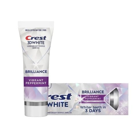  Kem Đánh Răng Bạc Hà Crest 3D White Brilliance Vibrant Peppermint Toothpaste 