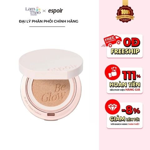  Phấn Nước Bắt Sáng Espoir Be Glow Volume Cushion SPF42 PA+++ Single No Refill 