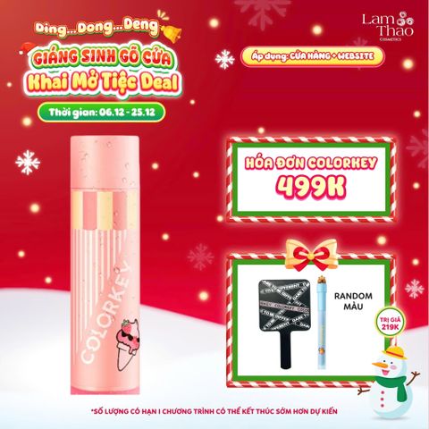  [DEAL SỐC 6.12 - 25.12 MUA HOÁ ĐƠN COLORKEY 499K TẶNG GƯƠNG + SON KEM LÌ] Xịt Khóa Trang Điểm Colorkey Airy Soft Matte Makeup Setting Spray Ice Cream 