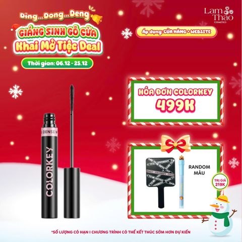  [DEAL SỐC 6.12 - 25.12 MUA HOÁ ĐƠN COLORKEY 499K TẶNG GƯƠNG + SON KEM LÌ] Chuốt Mi Dài Và Dày Mi Colorkey Long & Dense Mascara 