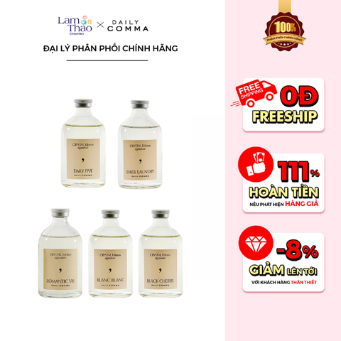  Chế Phẩm Thơm Phòng Daily Comma Crystal Edition Signature Diffuser 