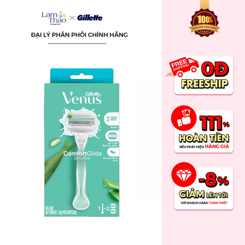  Dao Cạo Dành Cho Da Nhạy Cảm Gillette Venus Comfortglide Sensitive Razor 