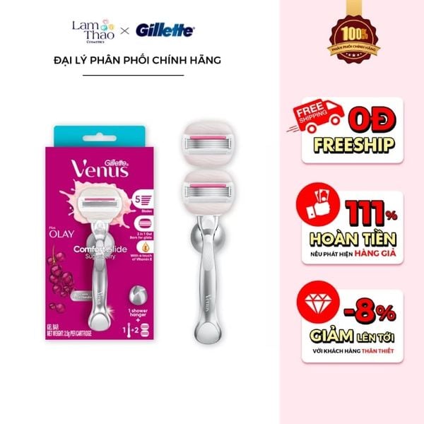 Dao Cạo Venus Với Dải Bôi Trơn Olay Moisture Bars For Smooth Glowing Skin