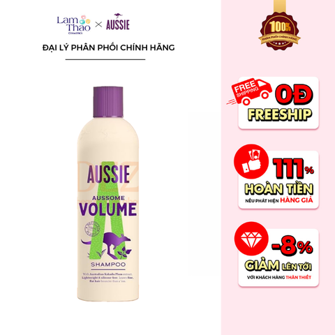  Dầu Gội Thuần Chay Dưỡng Tóc Bồng Bềnh Aussie Aussome Volume Shampoo 