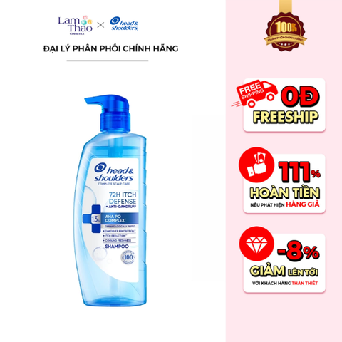  Dầu Gội Giảm Ngứa Sạch Gàu Vượt Trội 72h Head & Shoulders Plus 