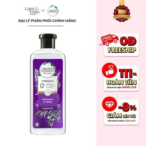  Dầu Gội Hương Thảo Và Thảo Mộc Herbal Essences Rosemary & Herbs Shampoo 