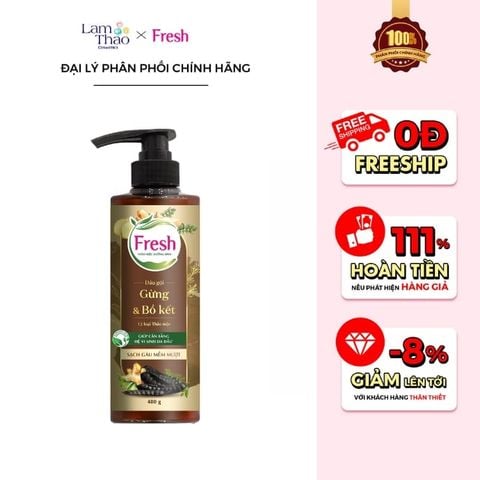  Dầu Gội Thảo Mộc Dưỡng Sinh Sạch Gàu Mềm Mượt Fresh 